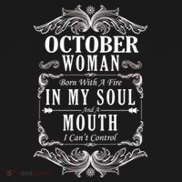 October Woman Funny Birthday Tank Top thumb 6