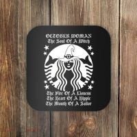 October Woman Soul Of A Witch Fire Of Lioness Coaster thumb 0
