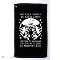 October Woman Soul Of A Witch Fire Of Lioness Golf Towel thumb 0