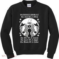 October Woman Soul Of A Witch Fire Of Lioness Kids Sweatshirt thumb 0