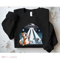 Orange Cat Ufo Sweatshirt thumb 2