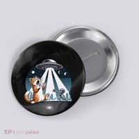 Orange Cat Ufo Button thumb 0