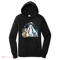 Orange Cat Ufo Women's Hoodie thumb 0