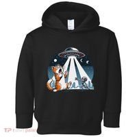 Orange Cat Ufo Toddler Hoodie thumb 0