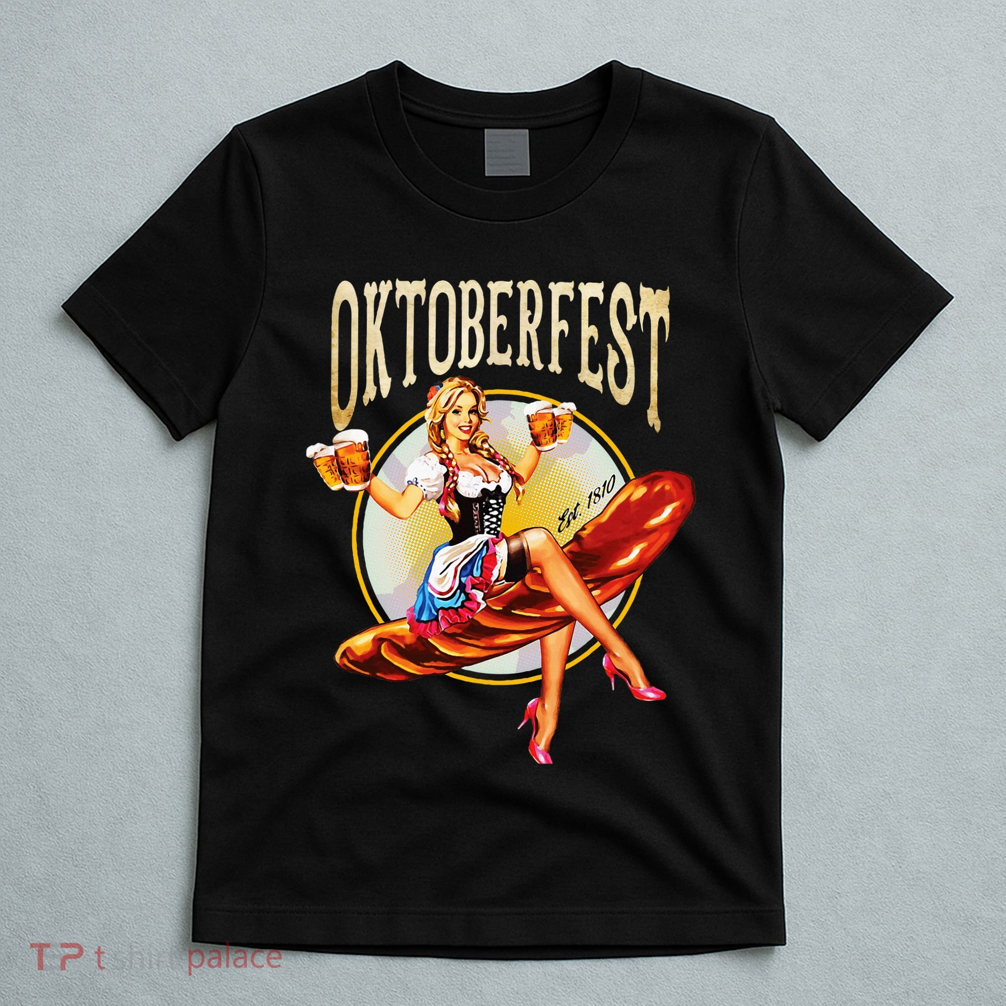 Oktoberfest Costume Vintage Bavarian German Beer Wurst T-Shirt