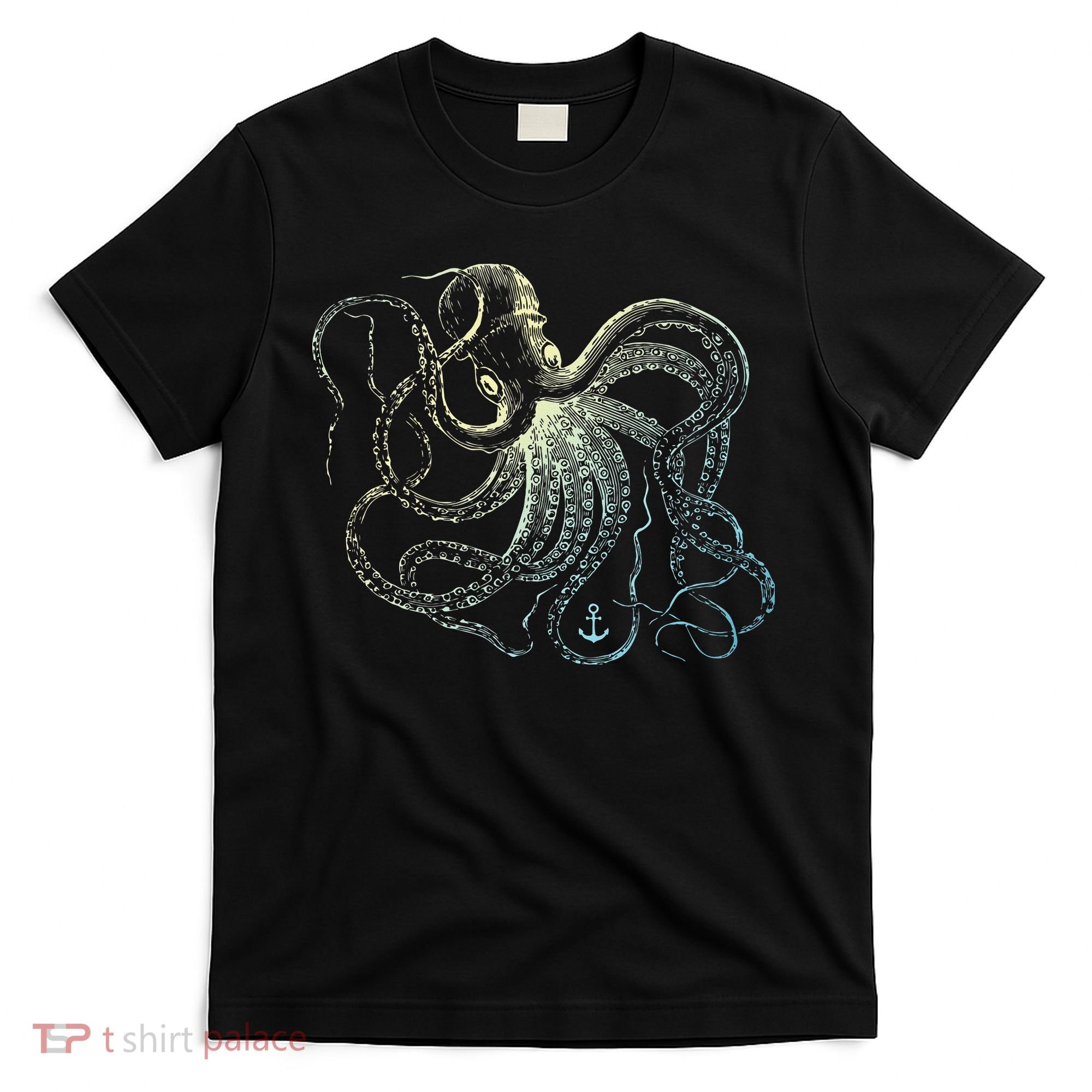 Octopus Cool Vintage Marine Biologist Ocean Sea Life 3 T-Shirt