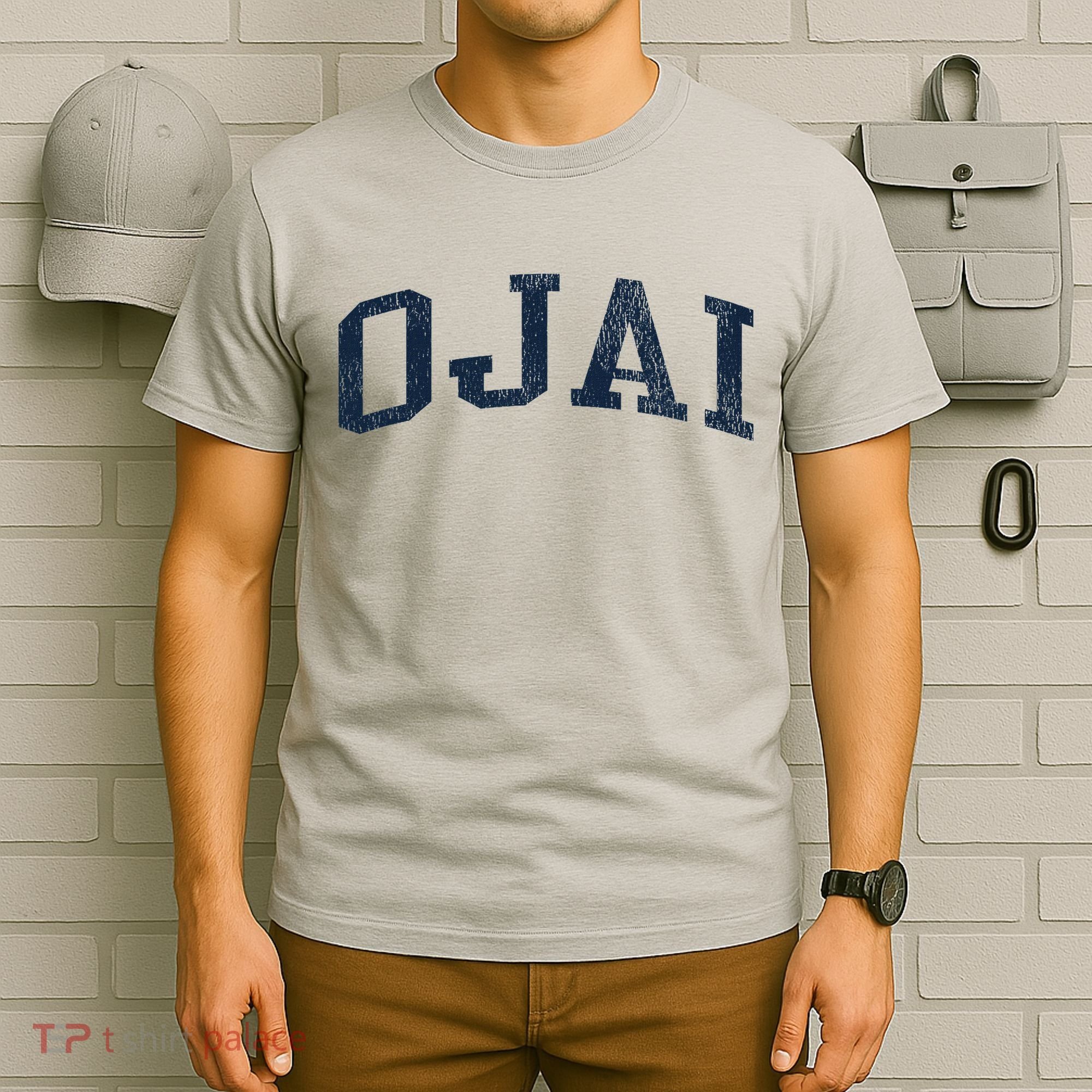 Ojai Ca Vintage Athletic Sports Jsn2 Print T-Shirt