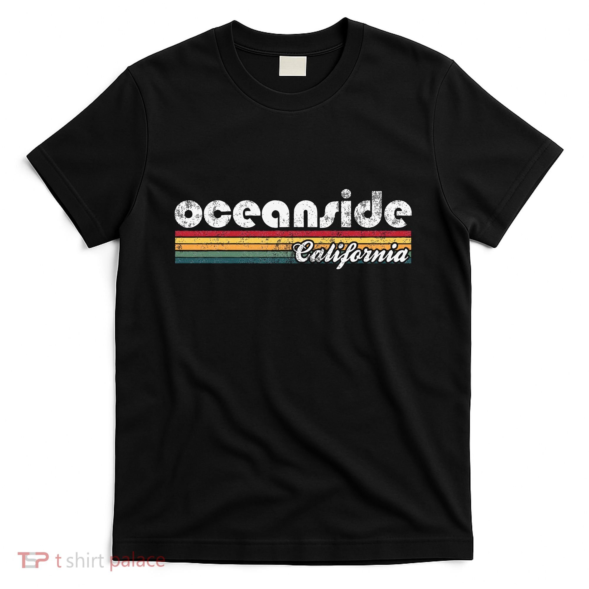 Oceanside California Vintage 70S 80S Retro Style T-Shirt