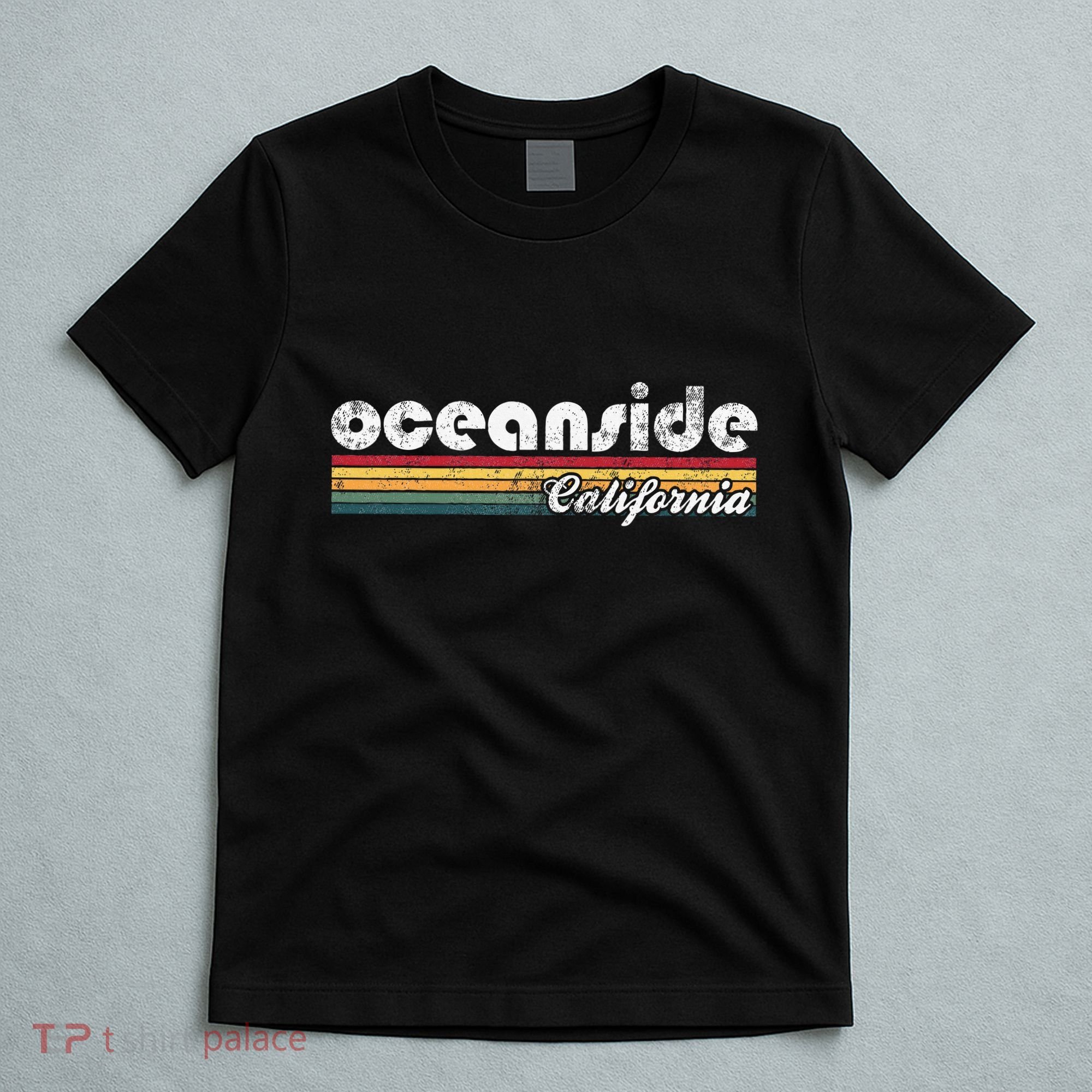 Oceanside California Vintage 70S 80S Retro Style T-Shirt