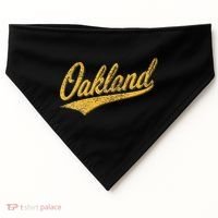 OAKLAND CALIFORNIA VARSITY SCRIPT CLASSIC SPORT JERSEY STYLE USA-Made Doggie Bandana thumb 0