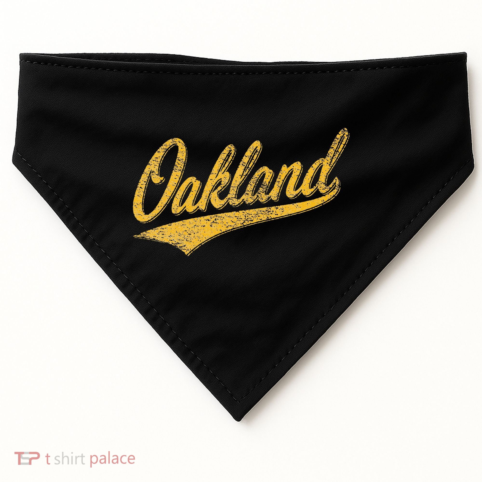 OAKLAND CALIFORNIA VARSITY SCRIPT CLASSIC SPORT JERSEY STYLE USA-Made Doggie Bandana