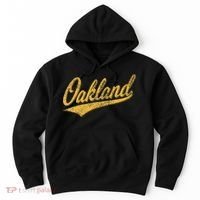 OAKLAND CALIFORNIA VARSITY SCRIPT CLASSIC SPORT JERSEY STYLE Hoodie thumb 0