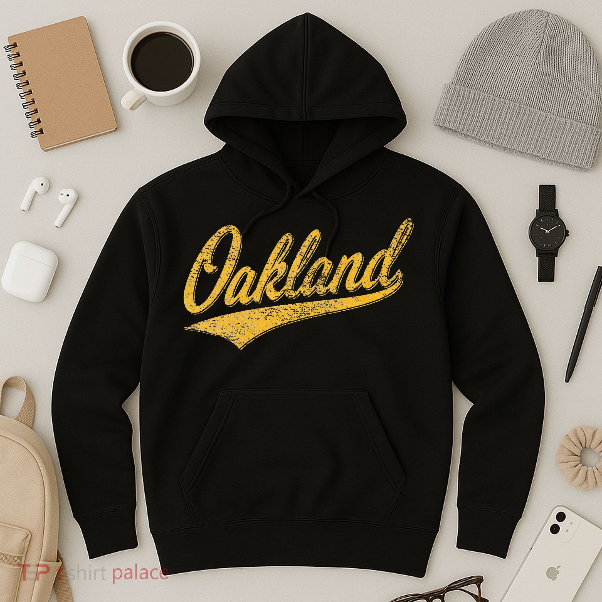 OAKLAND CALIFORNIA VARSITY SCRIPT CLASSIC SPORT JERSEY STYLE Hoodie