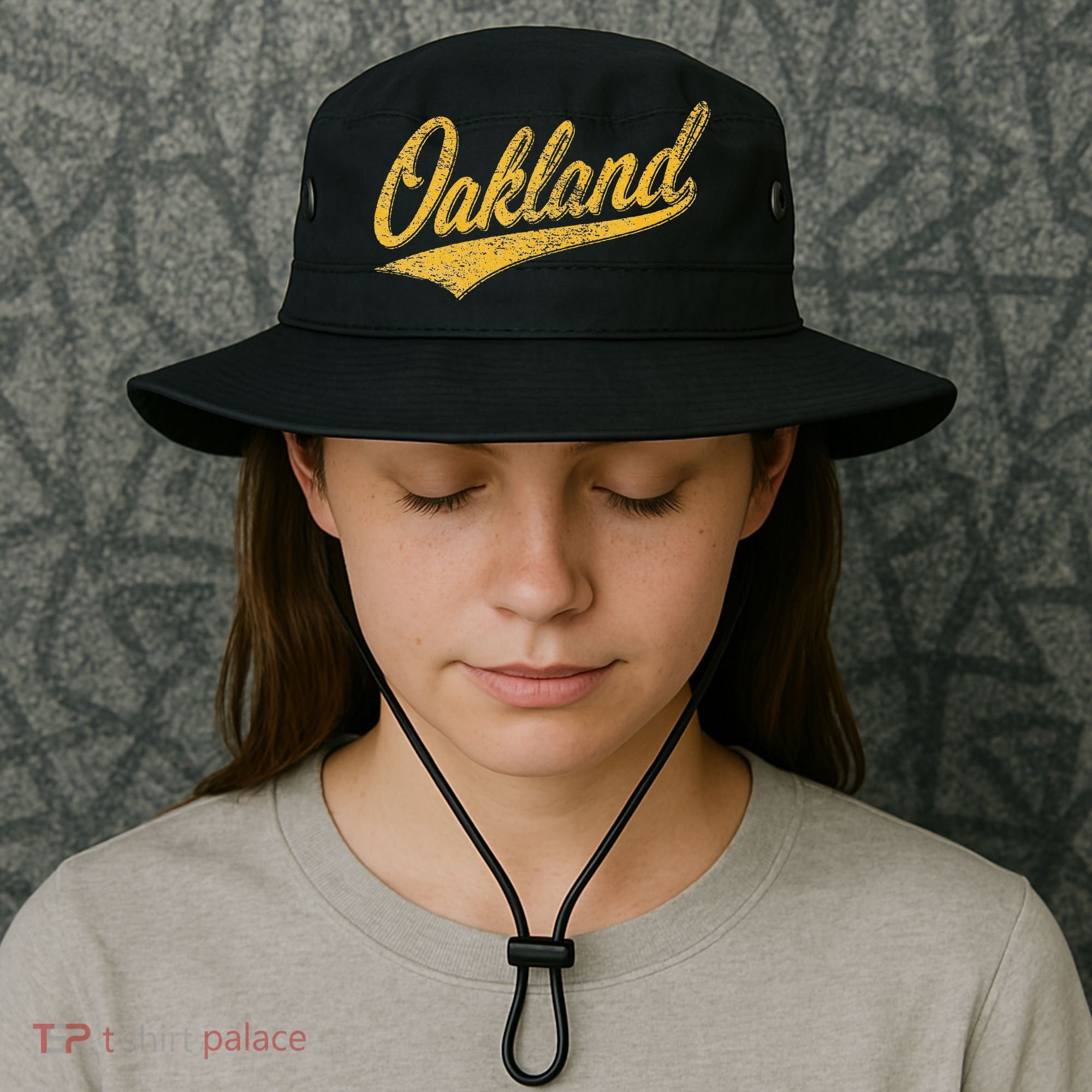 OAKLAND CALIFORNIA VARSITY SCRIPT CLASSIC SPORT JERSEY STYLE Bucket Hat