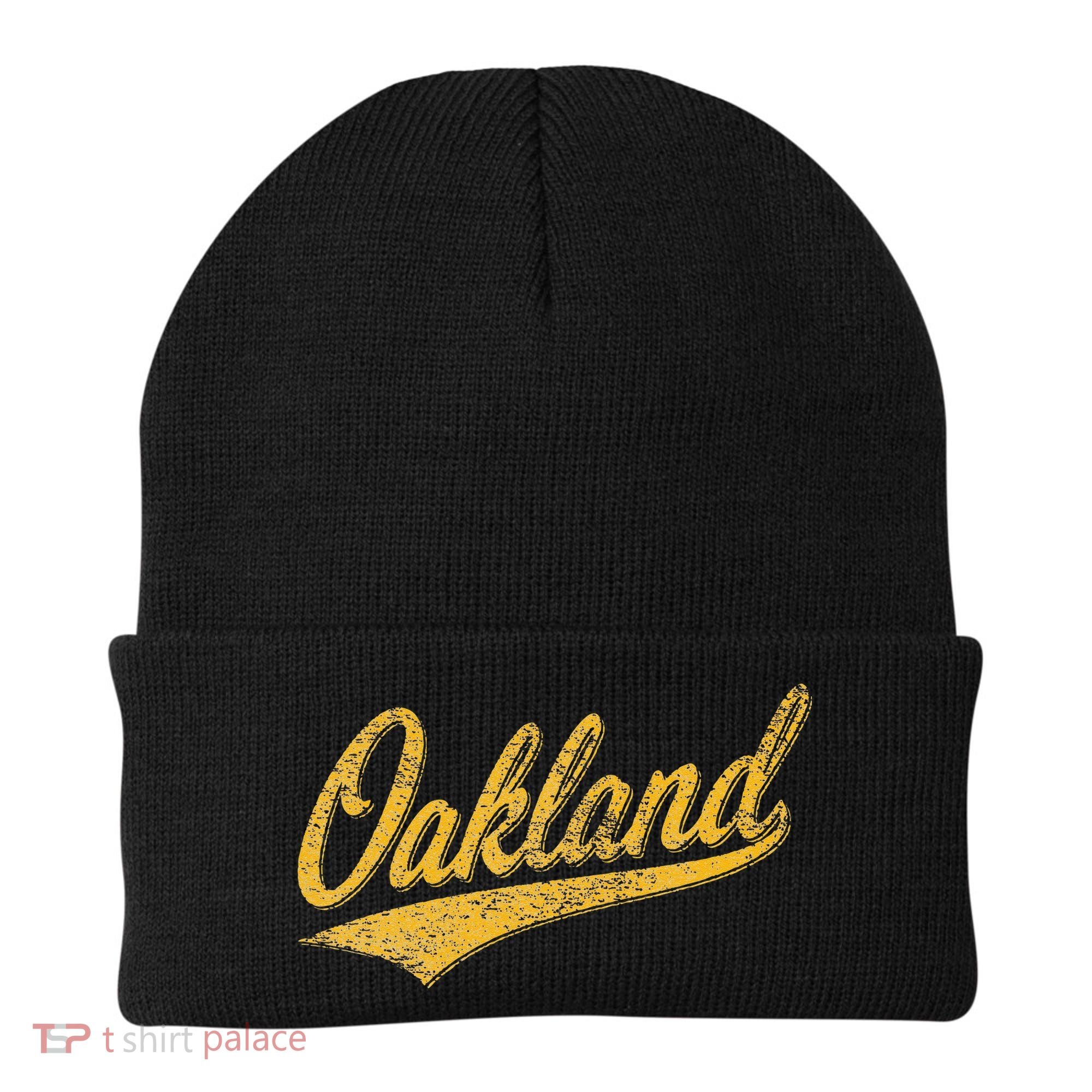 OAKLAND CALIFORNIA VARSITY SCRIPT CLASSIC SPORT JERSEY STYLE Beanie