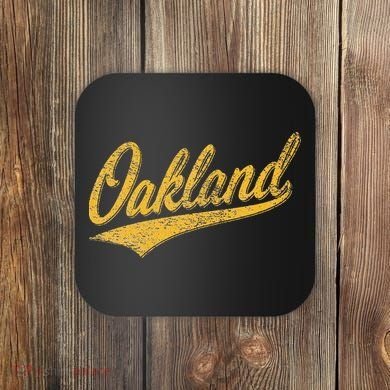 OAKLAND CALIFORNIA VARSITY SCRIPT CLASSIC SPORT JERSEY STYLE Coaster