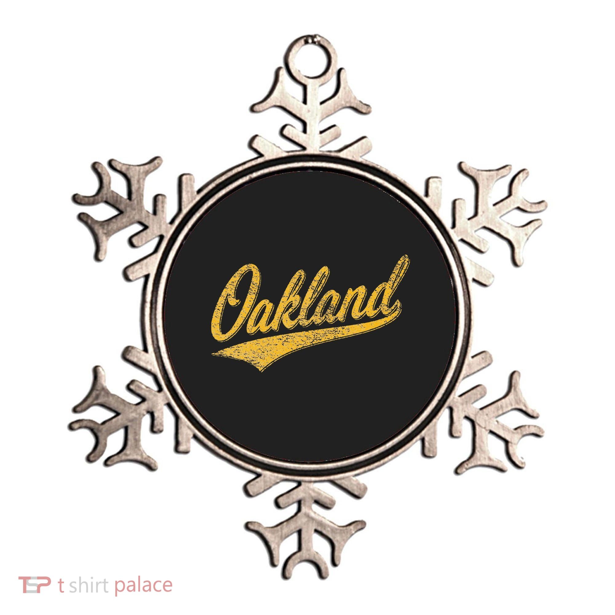 OAKLAND CALIFORNIA VARSITY SCRIPT CLASSIC SPORT JERSEY STYLE Ornament