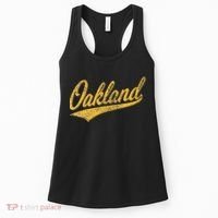 OAKLAND CALIFORNIA VARSITY SCRIPT CLASSIC SPORT JERSEY STYLE Women's Tank Top thumb 0