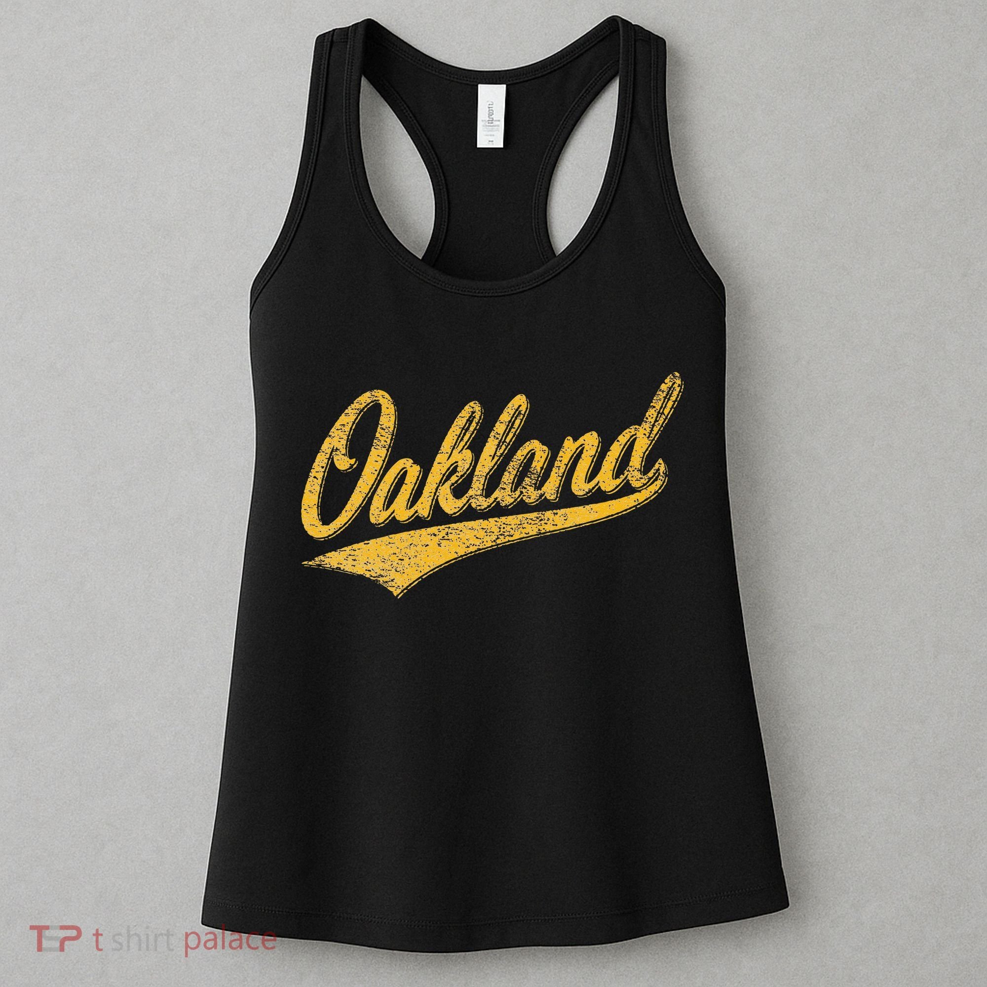 OAKLAND CALIFORNIA VARSITY SCRIPT CLASSIC SPORT JERSEY STYLE Women's Tank Top