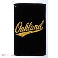 OAKLAND CALIFORNIA VARSITY SCRIPT CLASSIC SPORT JERSEY STYLE Golf Towel thumb 0