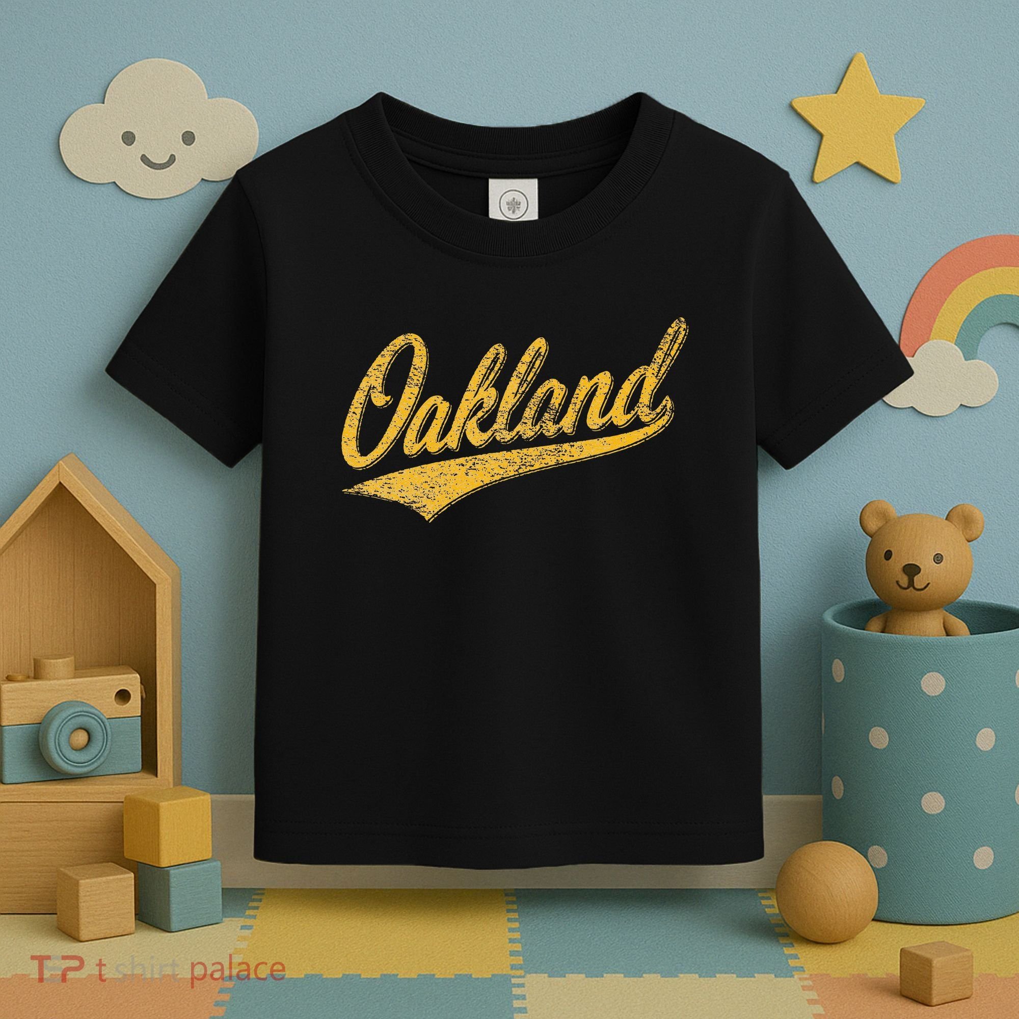 OAKLAND CALIFORNIA VARSITY SCRIPT CLASSIC SPORT JERSEY STYLE Toddler T-Shirt