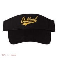 OAKLAND CALIFORNIA VARSITY SCRIPT CLASSIC SPORT JERSEY STYLE Visor thumb 0