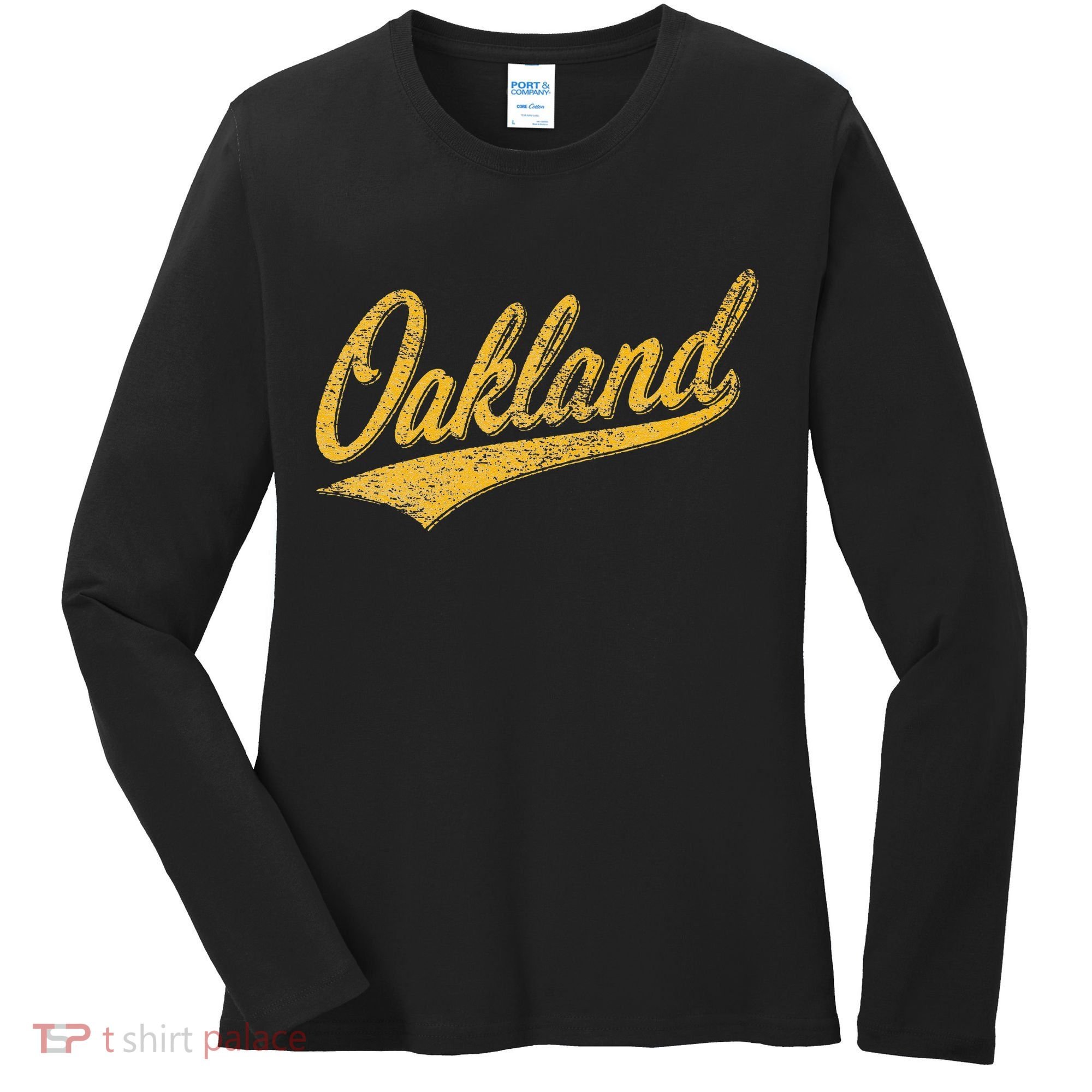 OAKLAND CALIFORNIA VARSITY SCRIPT CLASSIC SPORT JERSEY STYLE Women's Long Sleeve Shirt