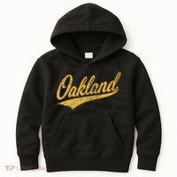 OAKLAND CALIFORNIA VARSITY SCRIPT CLASSIC SPORT JERSEY STYLE Kids Hoodie thumb 0