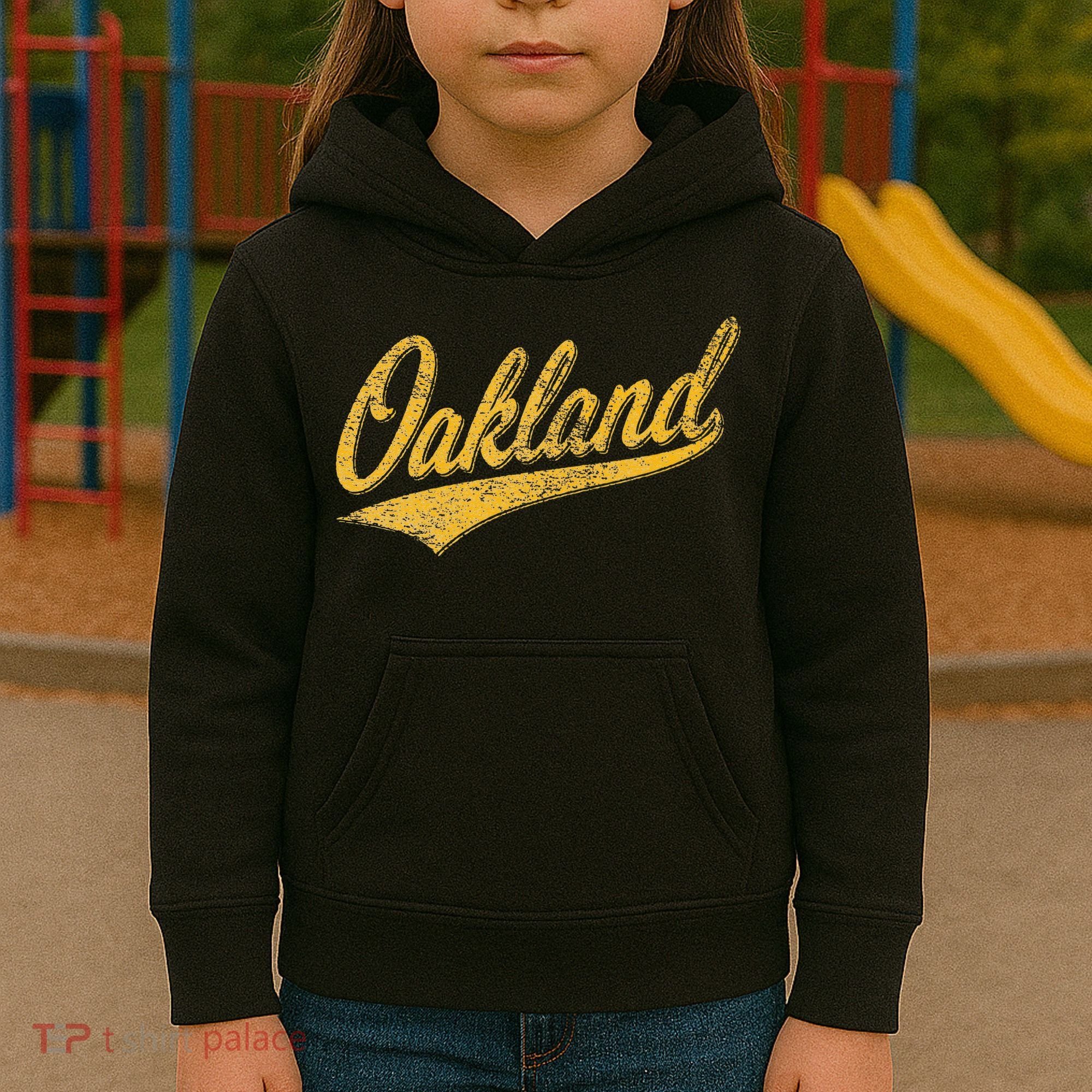 OAKLAND CALIFORNIA VARSITY SCRIPT CLASSIC SPORT JERSEY STYLE Kids Hoodie