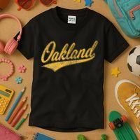 OAKLAND CALIFORNIA VARSITY SCRIPT CLASSIC SPORT JERSEY STYLE Kids T-Shirt thumb 3