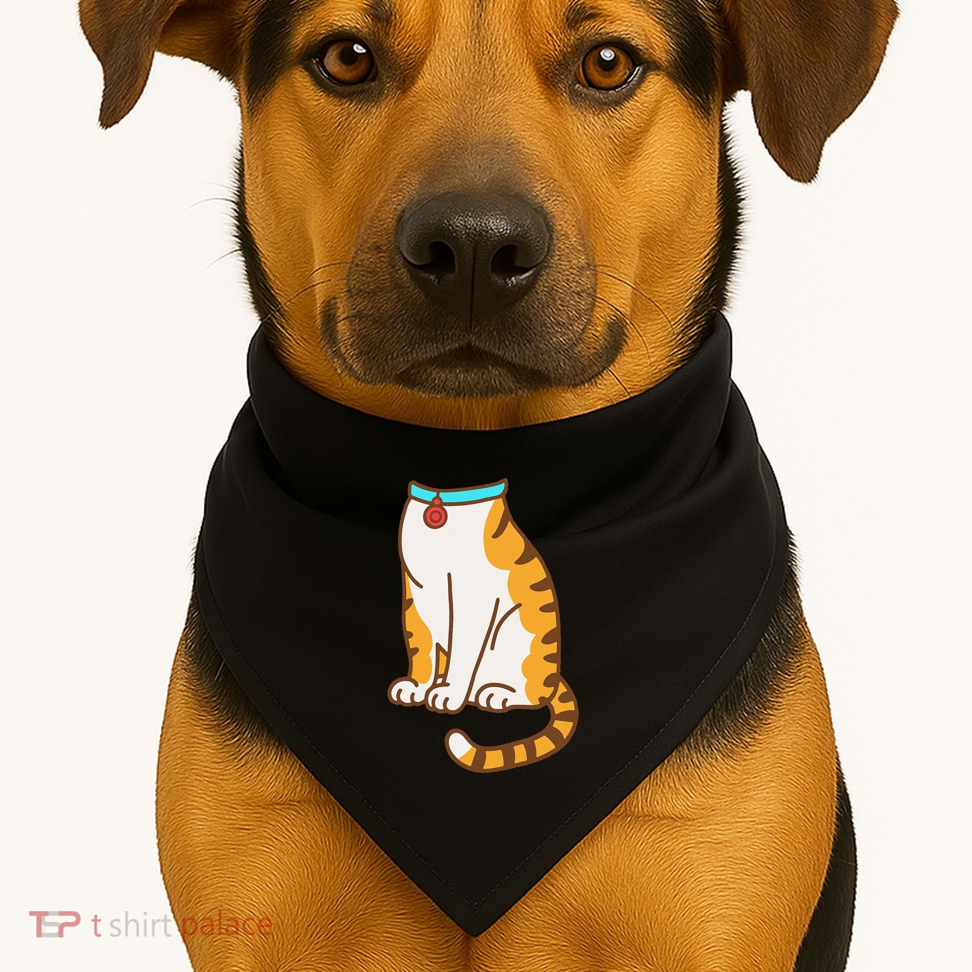 Orange Cat Women Orange Cat Costume Gift USA-Made Doggie Bandana