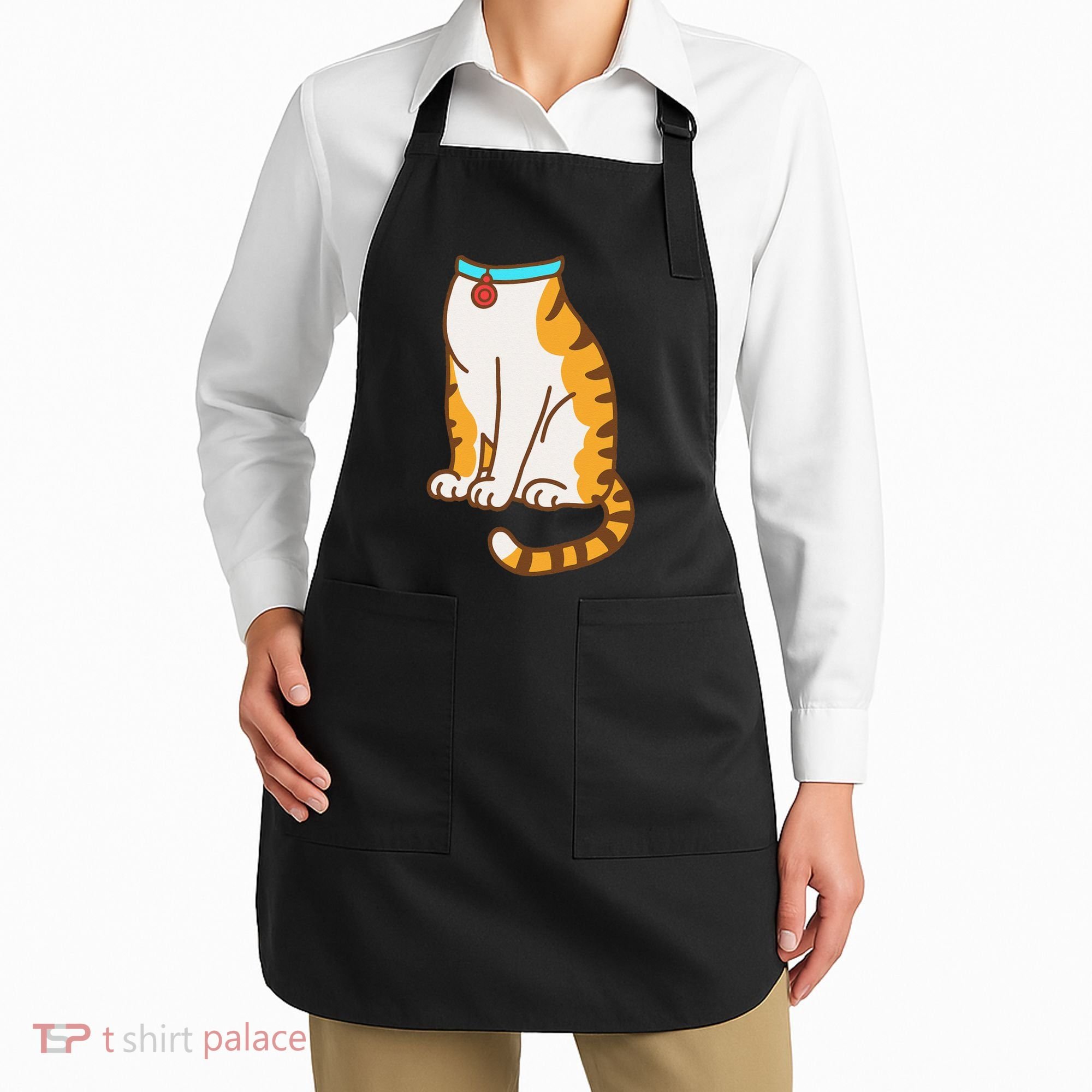 Orange Cat Women Orange Cat Costume Gift Apron