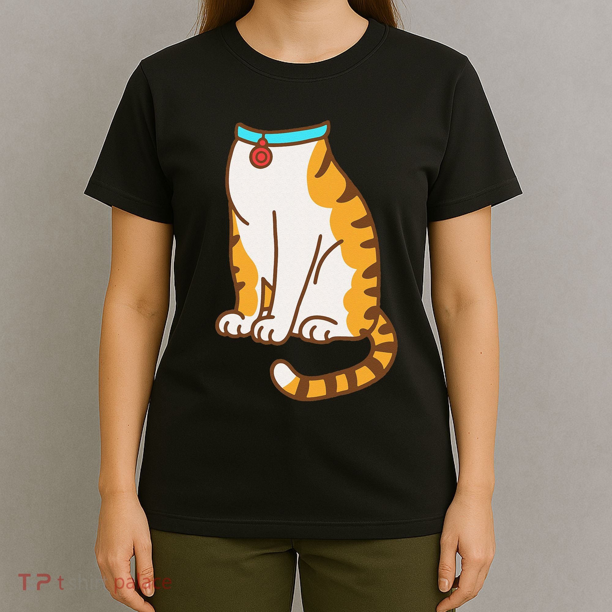 Orange Cat Women Orange Cat Costume Gift T-Shirt