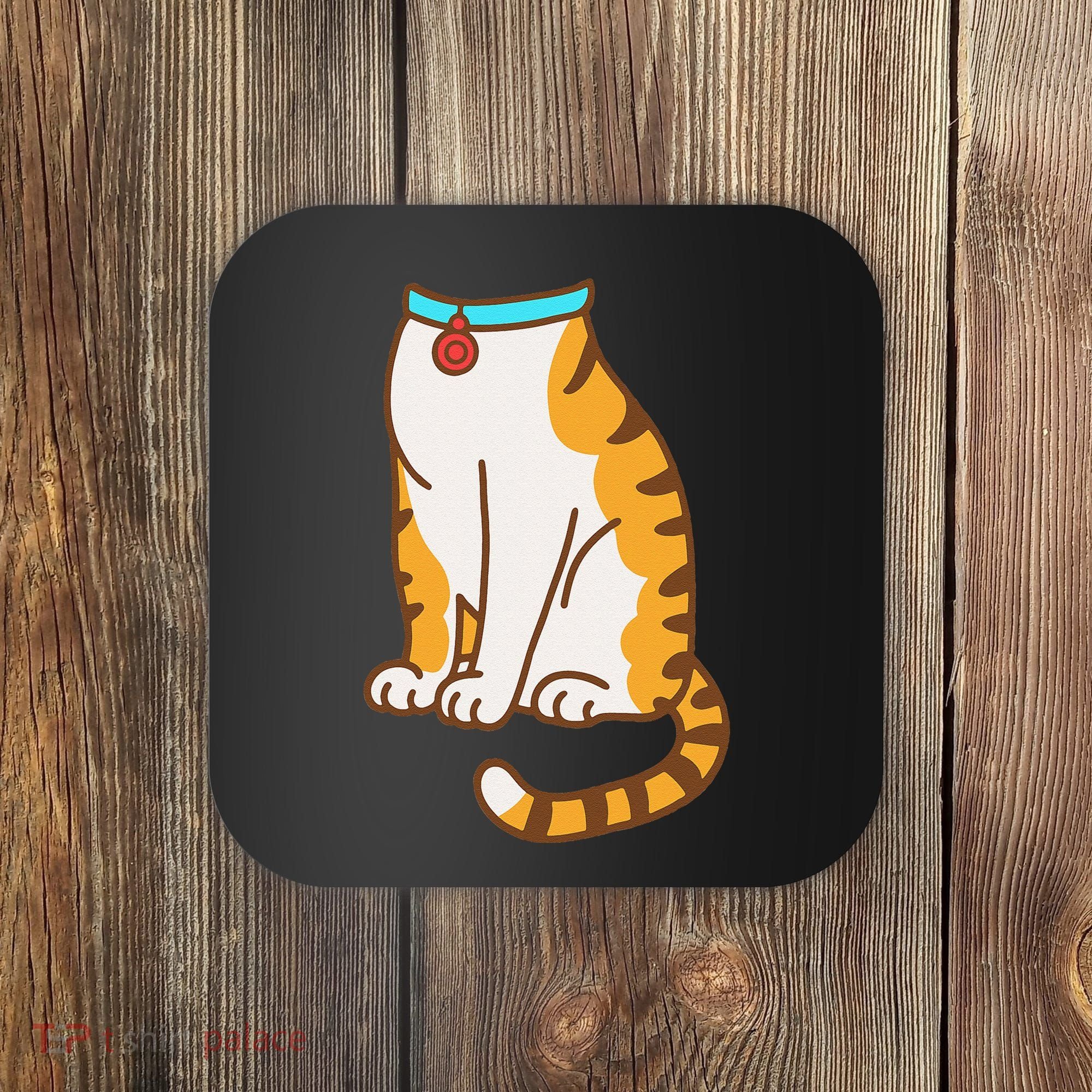 Orange Cat Women Orange Cat Costume Gift Coaster