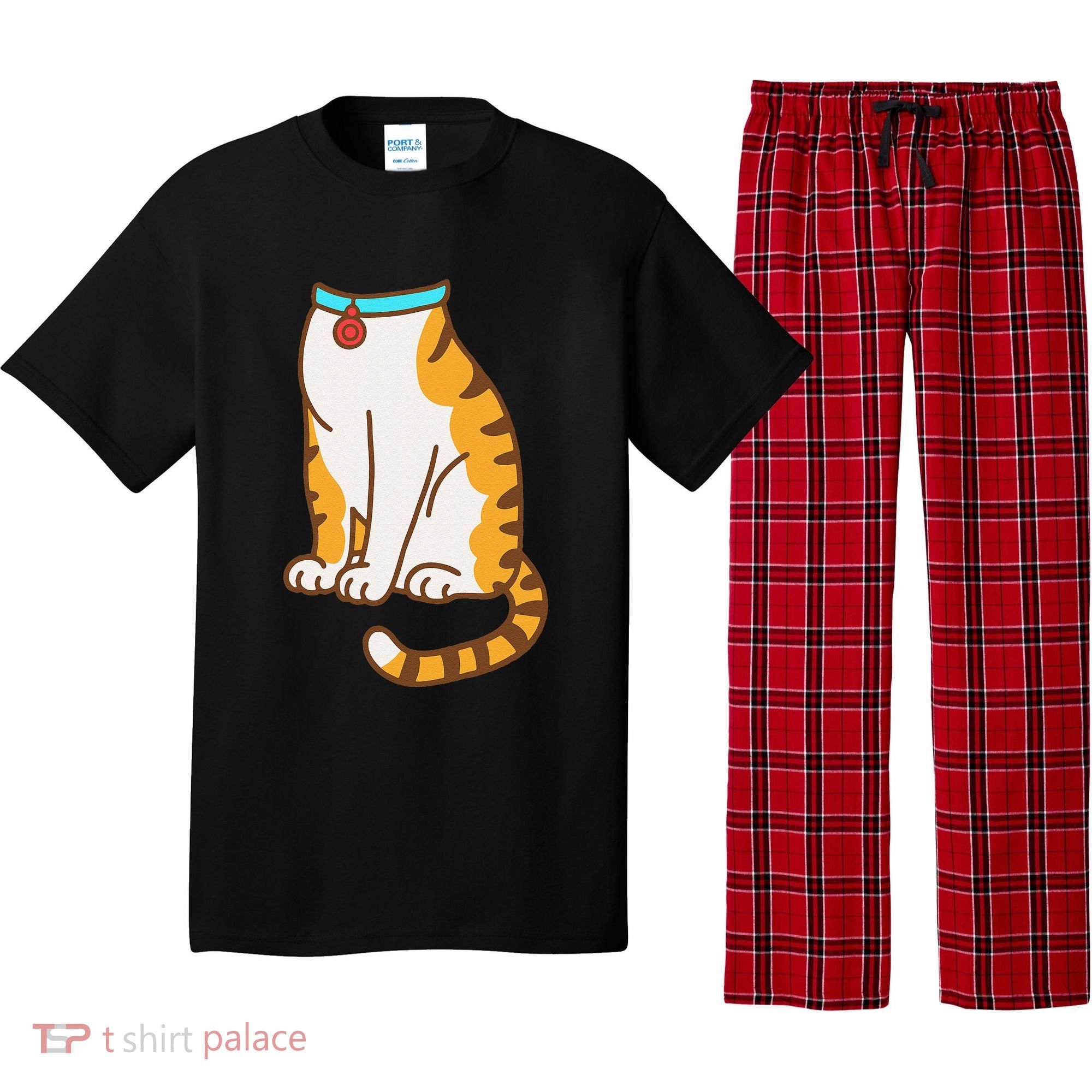 Orange Cat Women Orange Cat Costume Gift Pajama Set