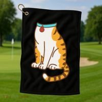 Orange Cat Women Orange Cat Costume Gift Golf Towel thumb 1