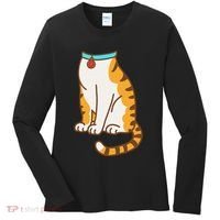 Orange Cat Women Orange Cat Costume Gift Women's Long Sleeve Shirt thumb 0