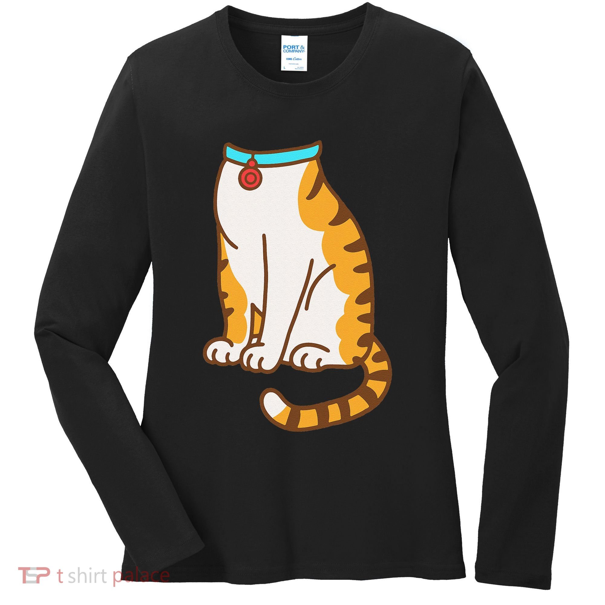 Orange Cat Women Orange Cat Costume Gift Women's Long Sleeve Shirt