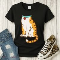 Orange Cat Women Orange Cat Costume Gift Women's T-Shirt thumb 3