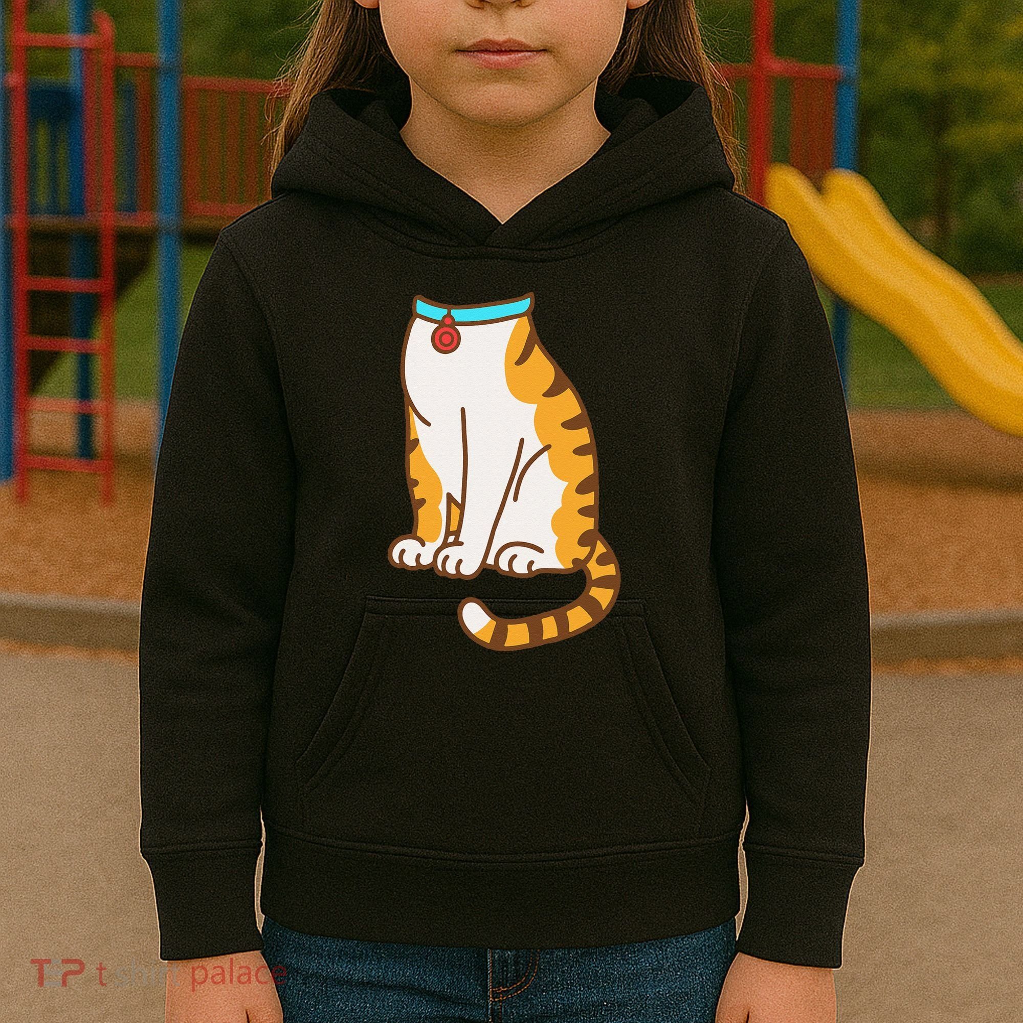 Orange Cat Women Orange Cat Costume Gift Kids Hoodie