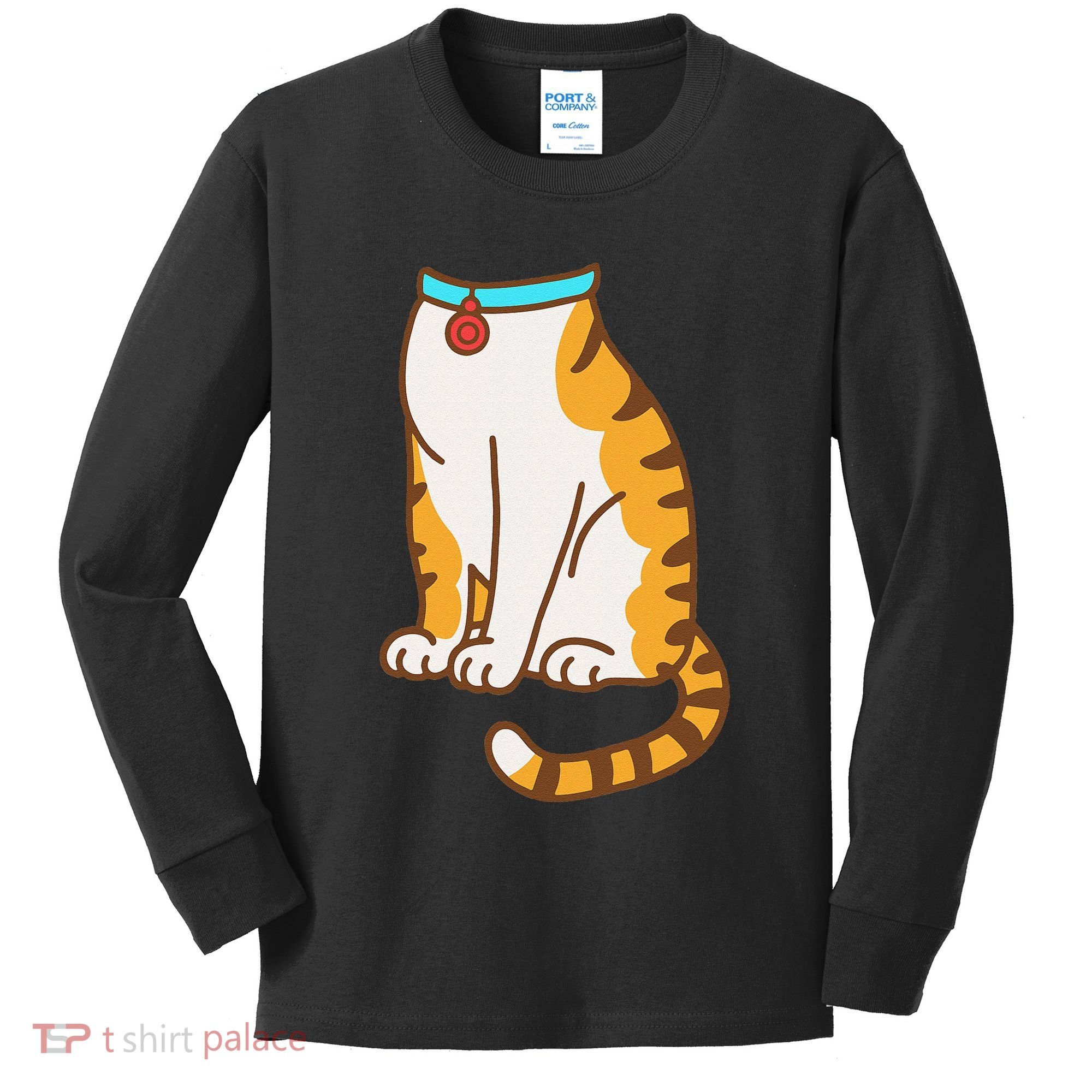 Orange Cat Women Orange Cat Costume Gift Kids Long Sleeve Shirt