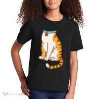Orange Cat Women Orange Cat Costume Gift Kids T-Shirt thumb 2