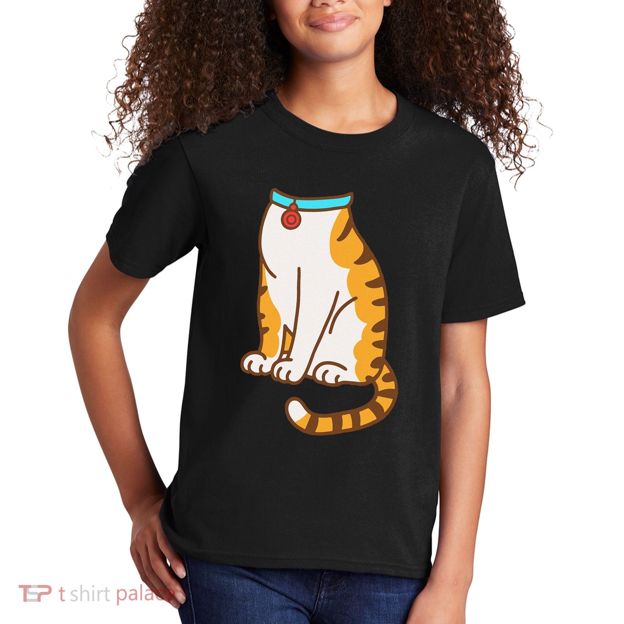 Orange Cat Women Orange Cat Costume Gift Kids T-Shirt