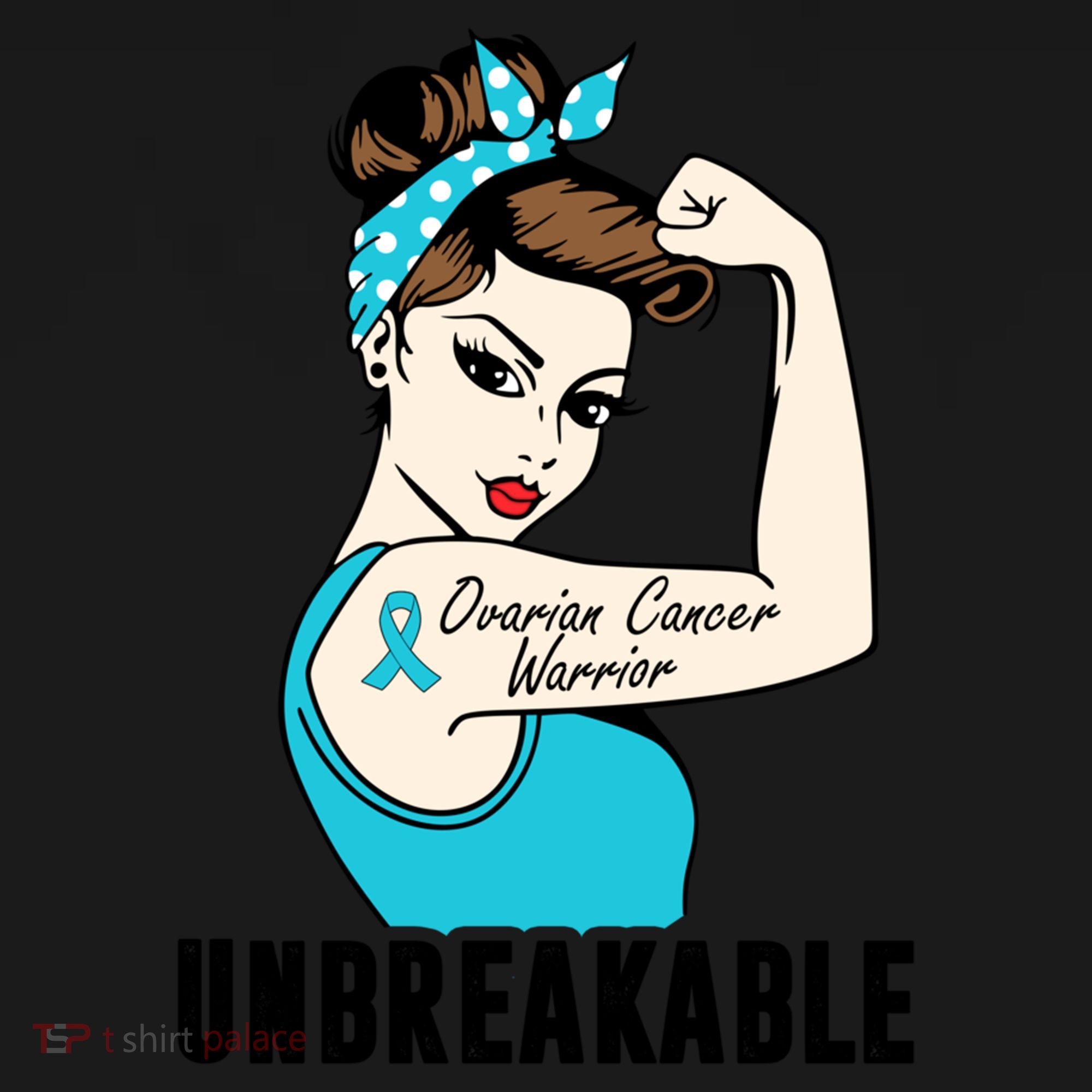 Ovarian Cancer Warrior Unbreakable Tee Perfect Strong Meaningful Gift Women's Hoodie