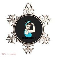 Ovarian Cancer Warrior Unbreakable Tee Perfect Strong Meaningful Gift Ornament thumb 0