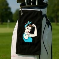 Ovarian Cancer Warrior Unbreakable Tee Perfect Strong Meaningful Gift Golf Towel thumb 2