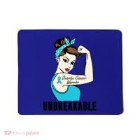 Ovarian Cancer Warrior Unbreakable Tee Perfect Strong Meaningful Gift Mousepad thumb 0