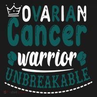 Ovarian Cancer Warrior Unbreakable Great Gift Backpack thumb 2