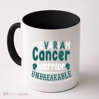 Ovarian Cancer Warrior Unbreakable Great Gift Coffee Mug thumb 0