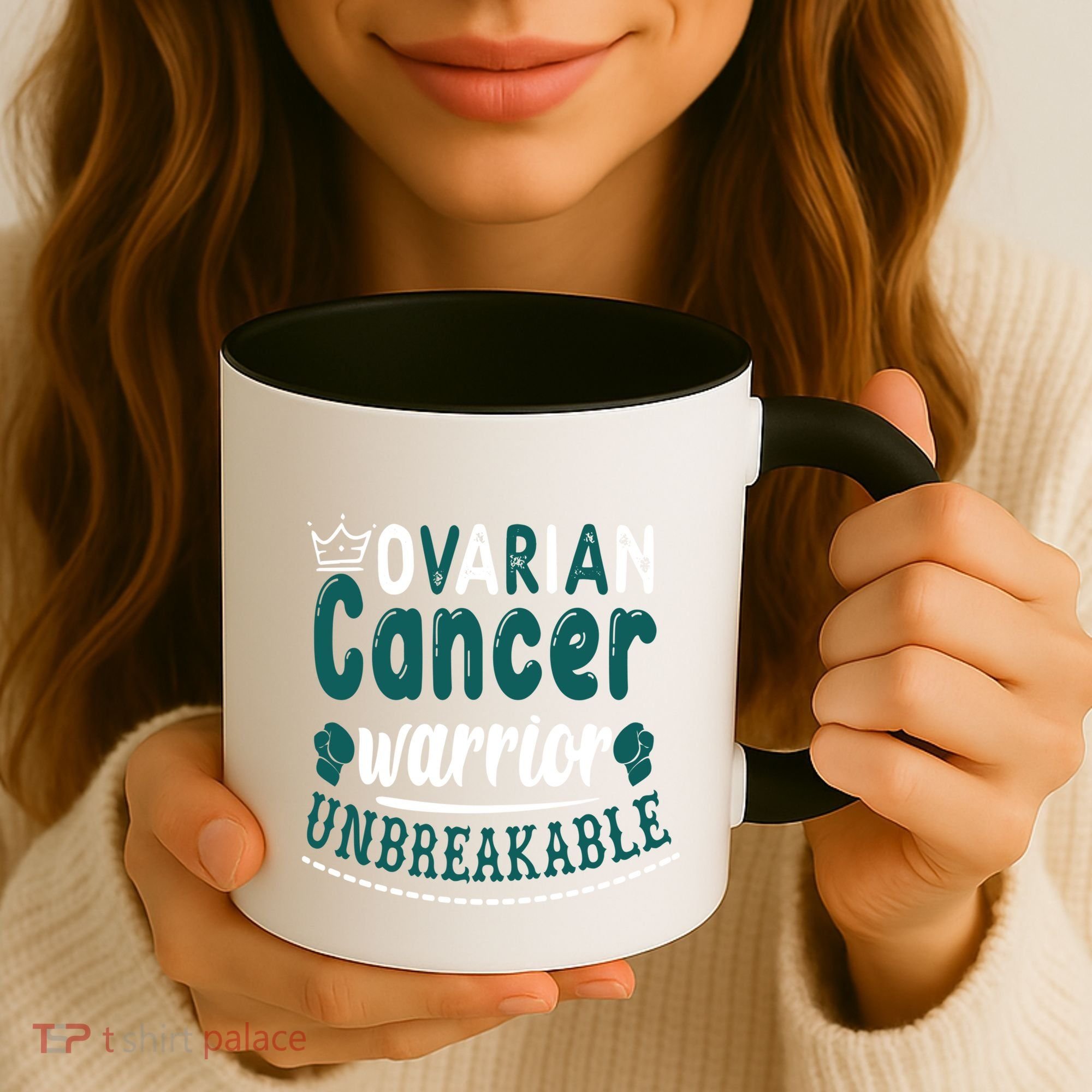 Ovarian Cancer Warrior Unbreakable Great Gift Coffee Mug